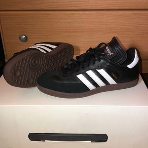 Adidas Samba skate shoes - black & brown (size 9)